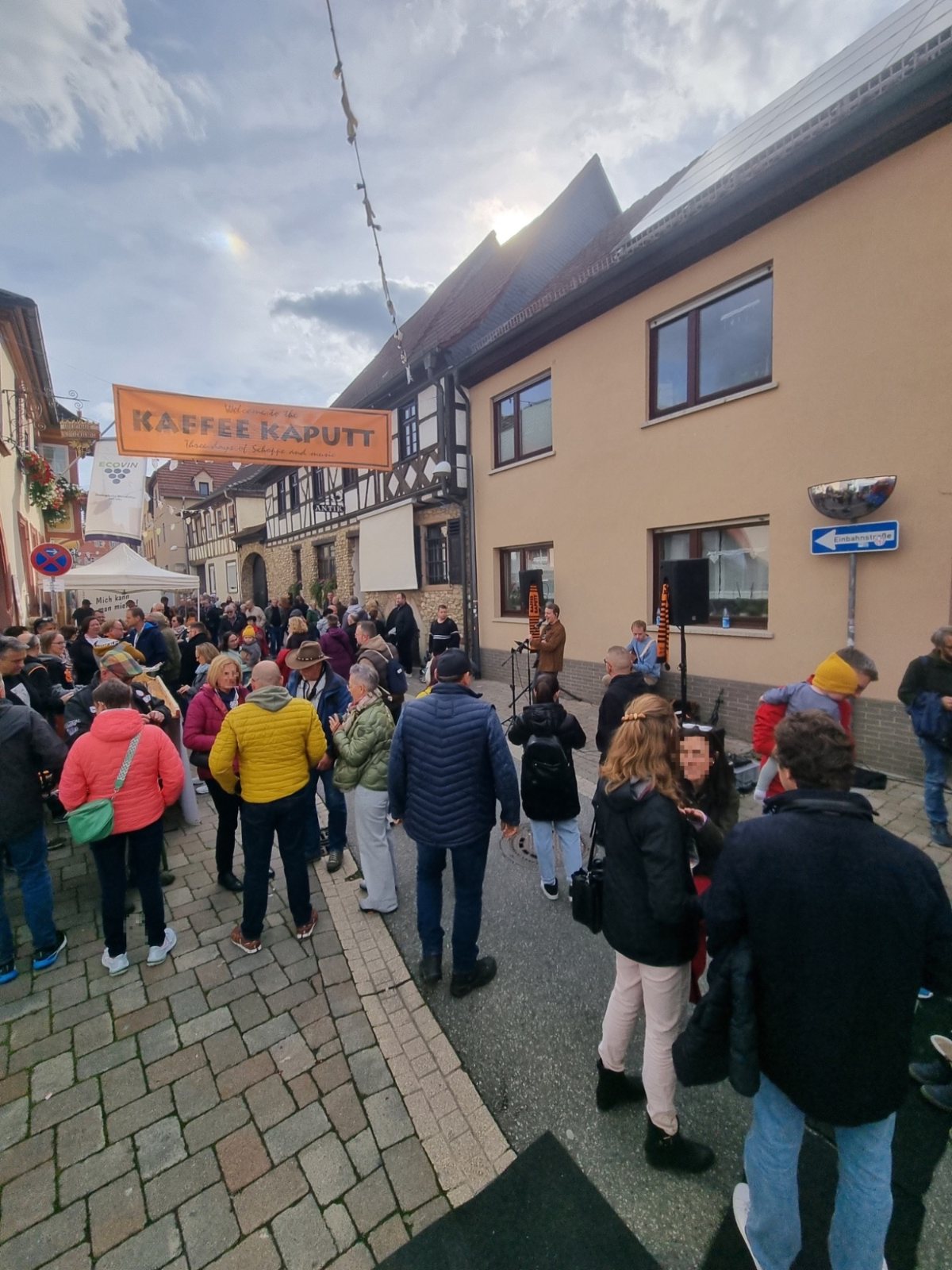 Straßenfest mit Beschallung in der Altstadt